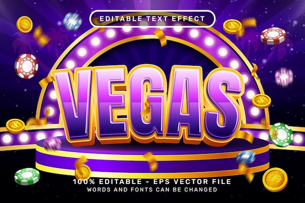 vegas 3d text effect and editable text effect