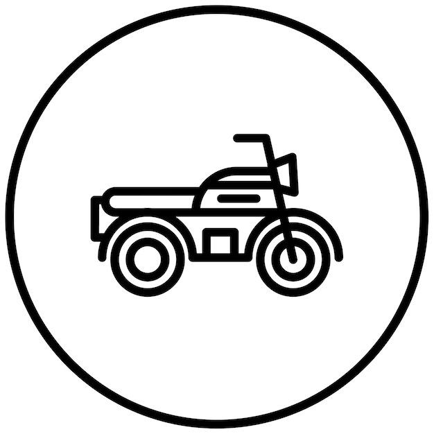 Vektorová ilustrace motocyklu
