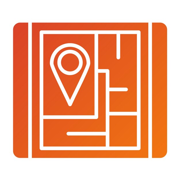 Vektorový design GPS ikona stylu