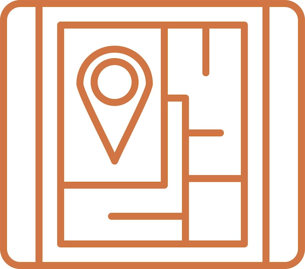 Vektorový design GPS ikona stylu