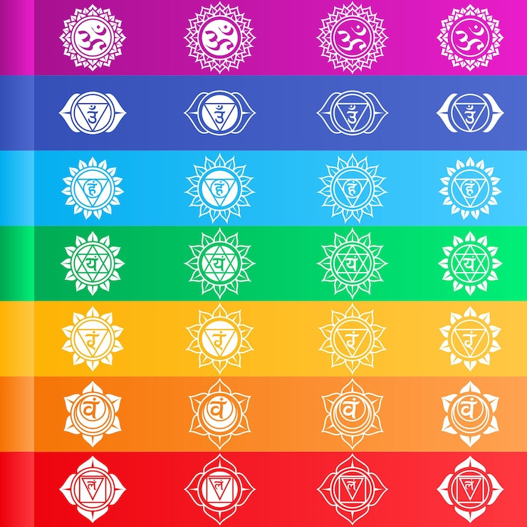 Vektor vektorový design symbolů čaker