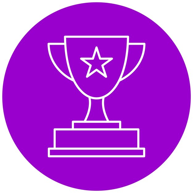 Vektorový návrh ikony trofeje