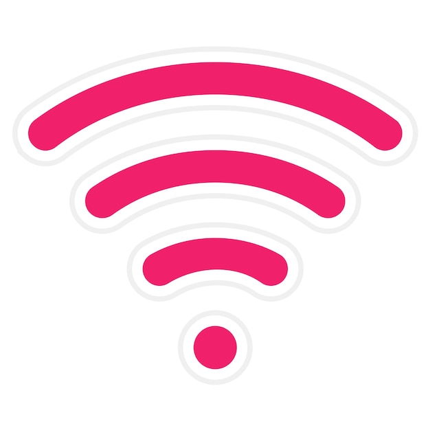 Vektorový návrh ikony WiFi