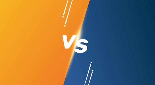 versus vs comparison or battle screen background in comic style