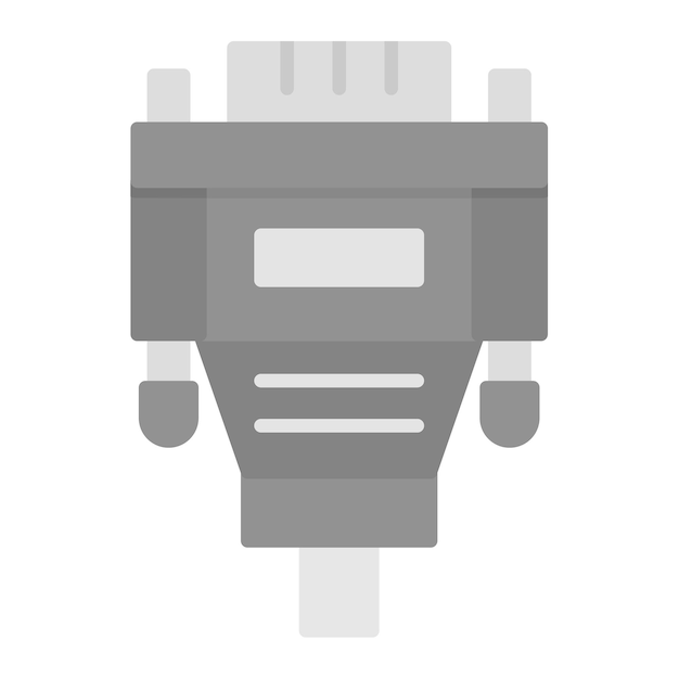 vga cable icon vector image can be used for computer and hardware