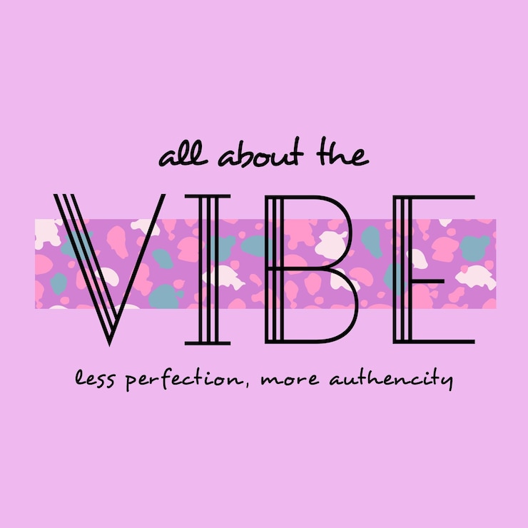 Vektor vibe typography slogan for t shirt printing tee graphic design