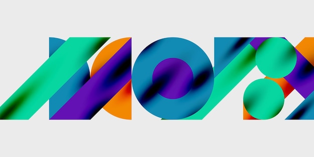 Vibrant abstract background circles with smooth gradients creating a dynamic and modern design Ideal for creative tech or contemporarythemed projects