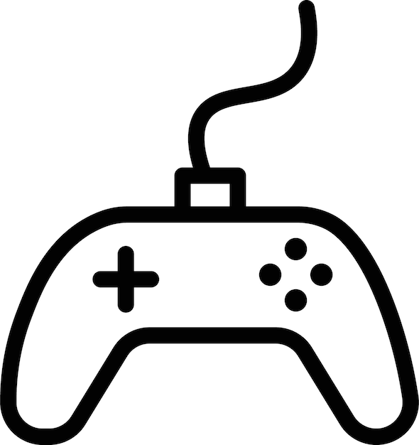 Video game controller icon set Game control joystick Gamer controllers sign
