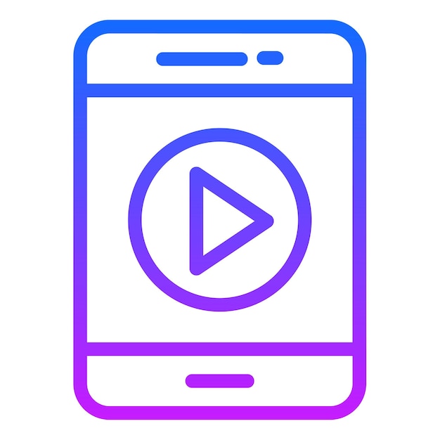 video player vector illustration