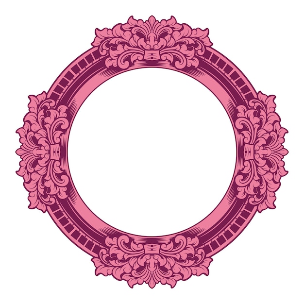 Vintage border design ornament wedding decoration