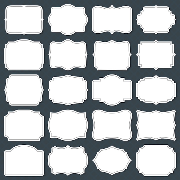 vintage cardboard blank labels