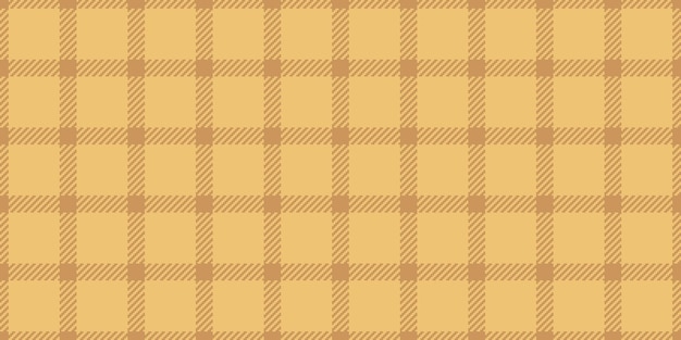 vintage pattern fabric plaid golf seamless texture textile decor background vector tartan check in orange and amber colors