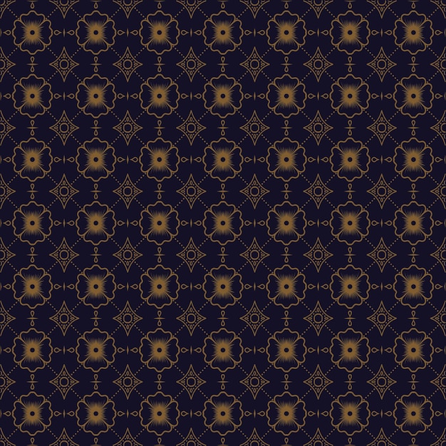 Vintage seamless floral pattern style