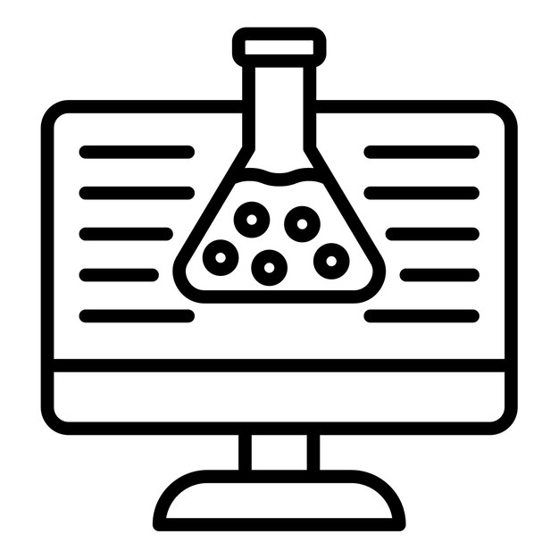 Virtual Lab Vector Illustration Style