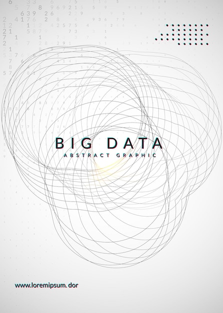 Visualization background Technology for big data artificial in