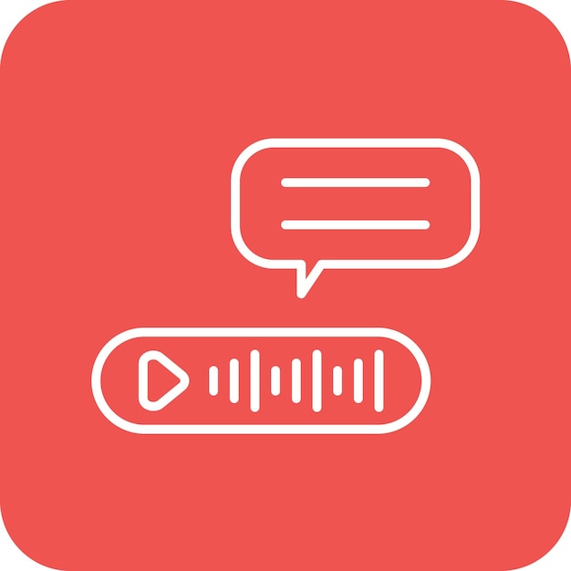 voice message icon vector image can be used for work from home