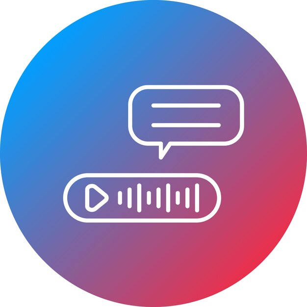 voice message icon vector image can be used for work from home