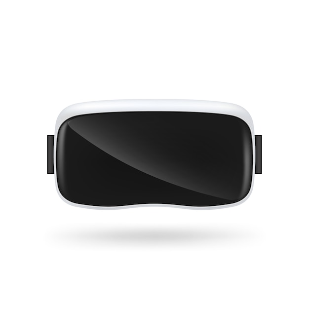VR virtual reality glasses  on white background.