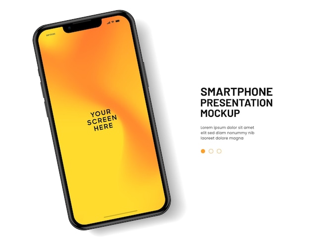 Vysoce kvalitní 3D renderování mockupu smartphonu s různými úhly a izolovaným pozadím pro zobrazení mobilní aplikace
