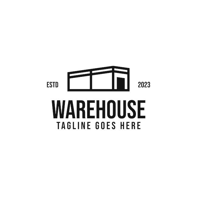 Warehouse Industry Logo Design Concept Vector Illustration Symbol Icon