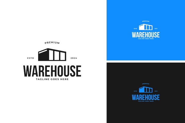 Warehouse logo design vector illustration template idea