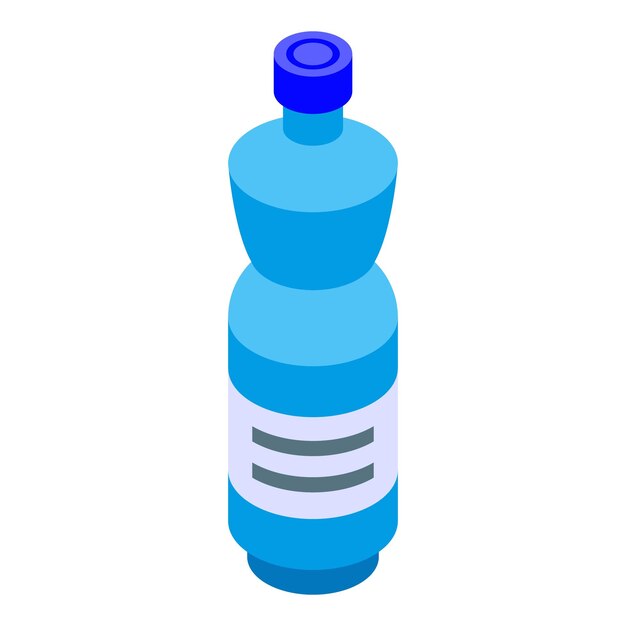 Water bottle icon Isometric of water bottle vector icon for web design isolated on white background