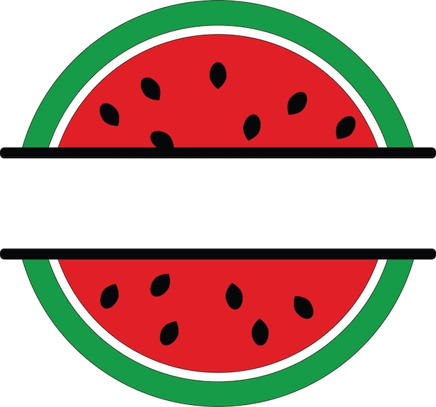 watermelon vector file with custom name space
