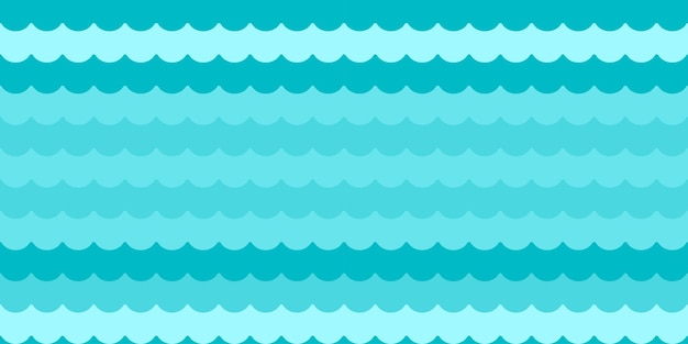 Wave water background abstract flat or curve sea ocean summer pattern graphic print for textile