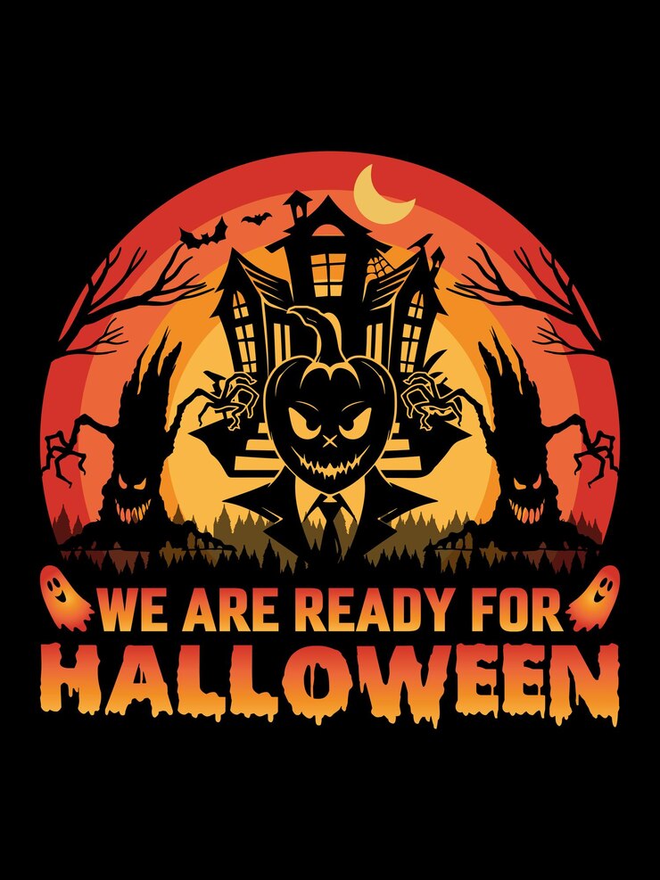 We are Ready For Halloween Tshirt Design