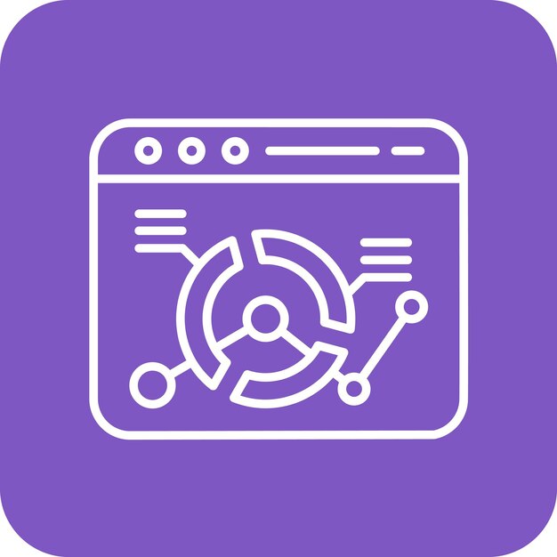 web analytics icon vector image can be used for marketing