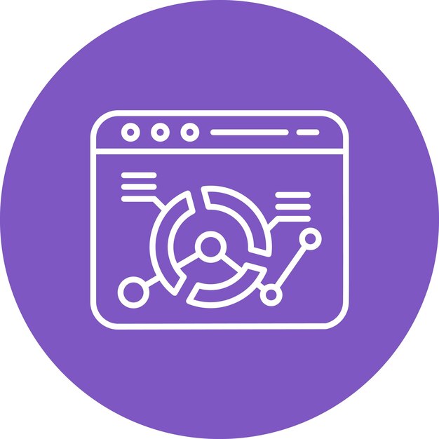 web analytics icon vector image can be used for marketing