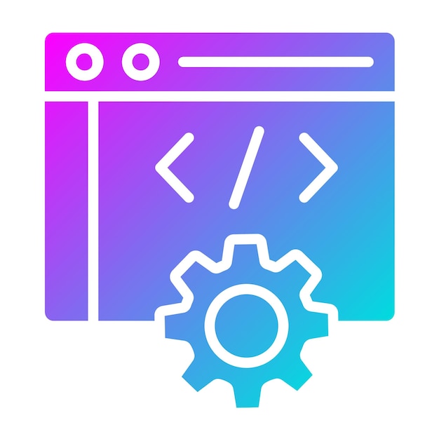 Web development Vector Icon Design Illustration