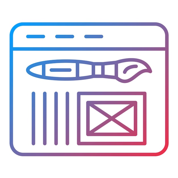 web interface icon vector image can be used for mobile app development