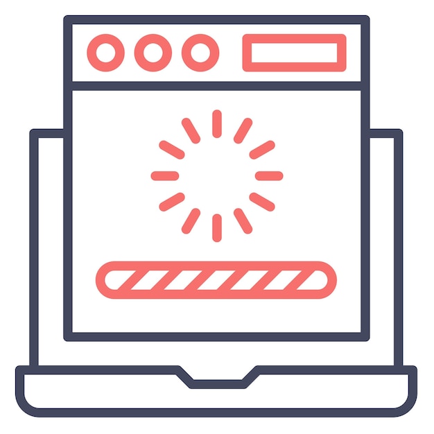 Web Loading Vector Illustration Style