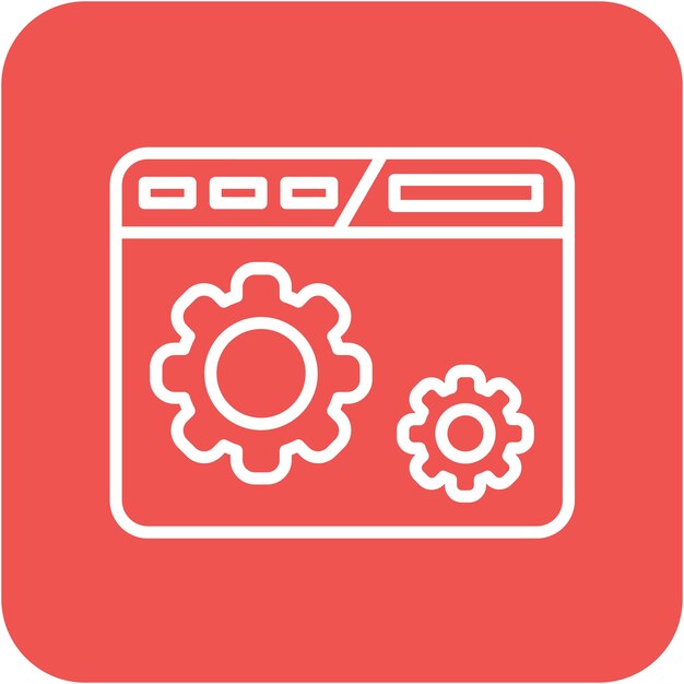 Web Optimization Vector Illustration Style