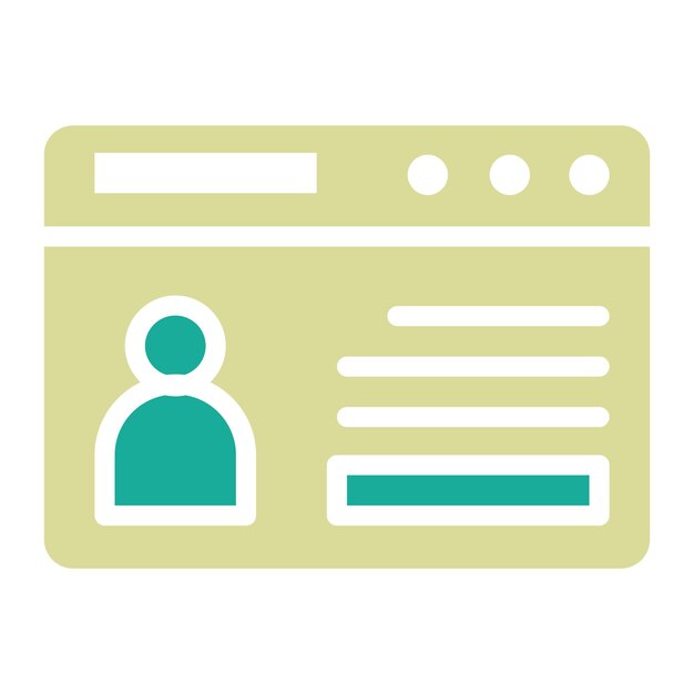 Web Portfolio vector icon illustration of SEO and SEM iconset