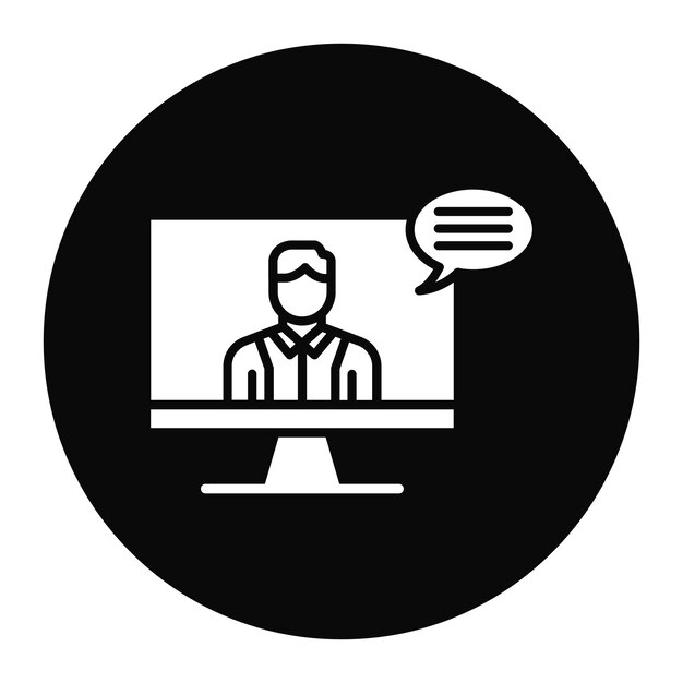 Webinar vector icon Can be used for Business Training iconset