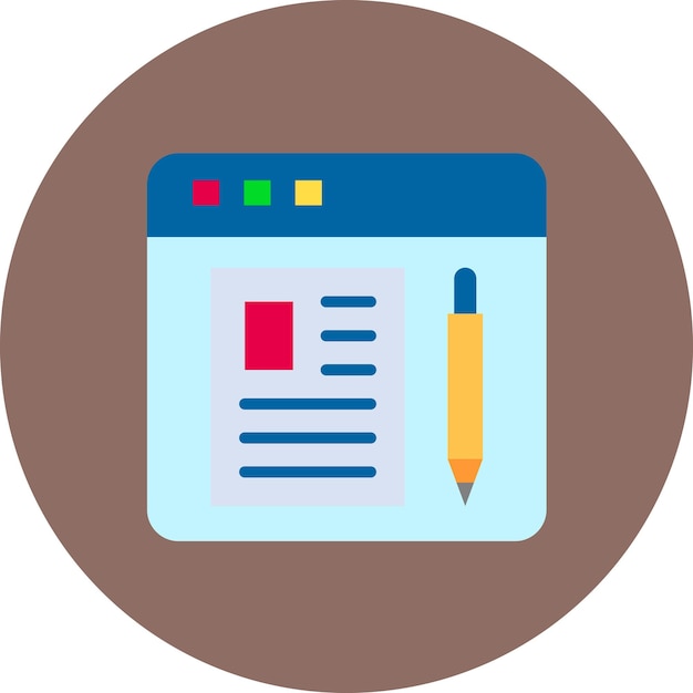 Website Blog Flat Illustration