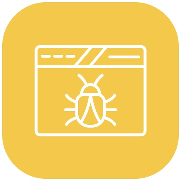 website bug vector illustration style