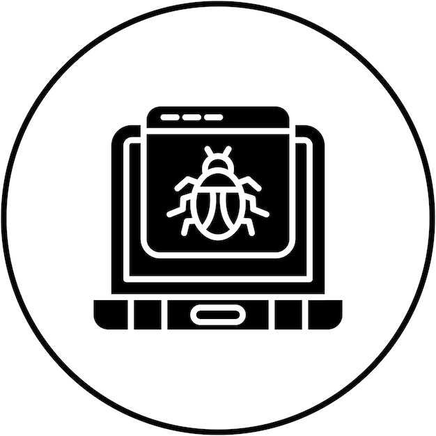 website hacked icon vector image can be used for cyber security