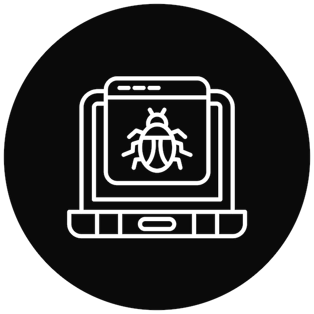 website hacked icon vector image can be used for cyber security