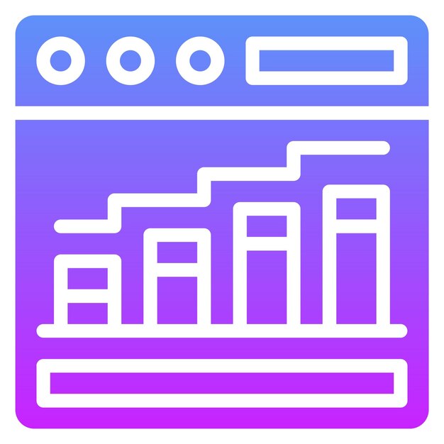 Website Traffic vector icon illustration of Web Hosting iconset