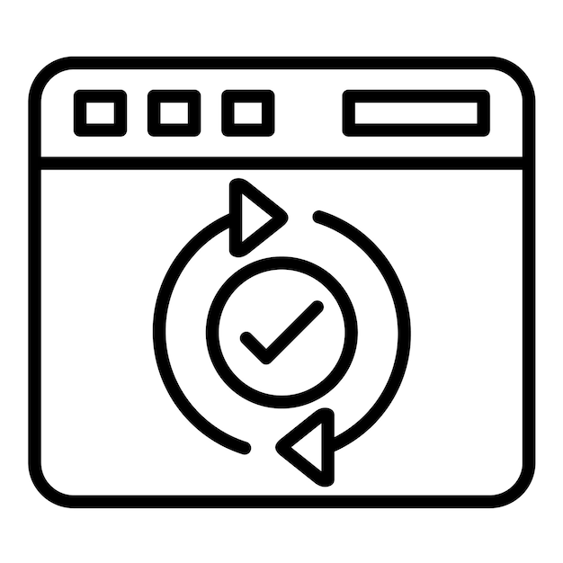 Website Update Vector Illustration Style