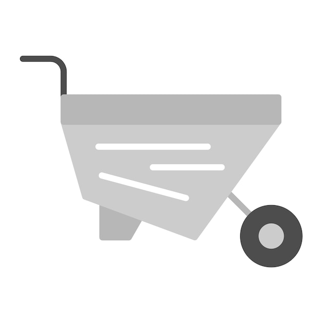 wheelbarrow icon vector image can be used for home improvements