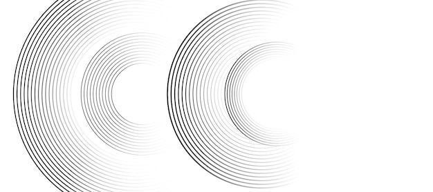 white abstract background with circular lines
