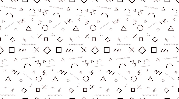white and black 90s doodles background