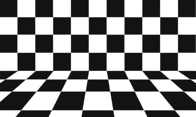 white and black empty space vector chess pattern background finish flag