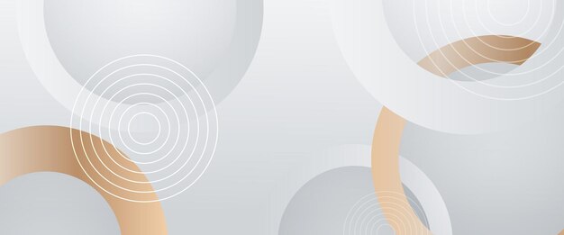 white and gold vector gradient abstract banner design graphic design element modern style concept for background banner flyer card wallpaper cover or brochure