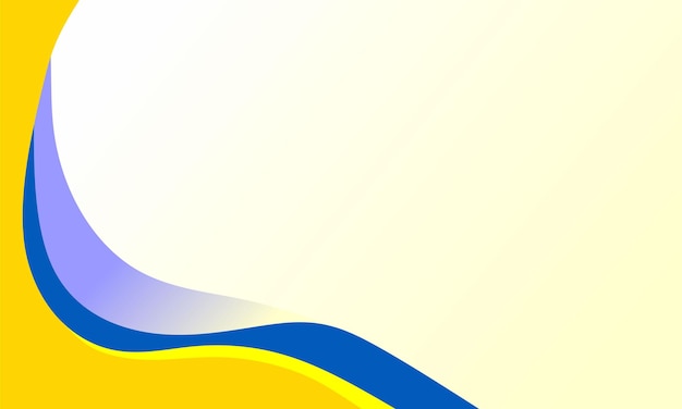 white background with blue yellow color curved elements used to design posters banners websites
