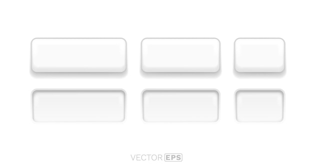 white frame label event bar button color signboard vector illustration